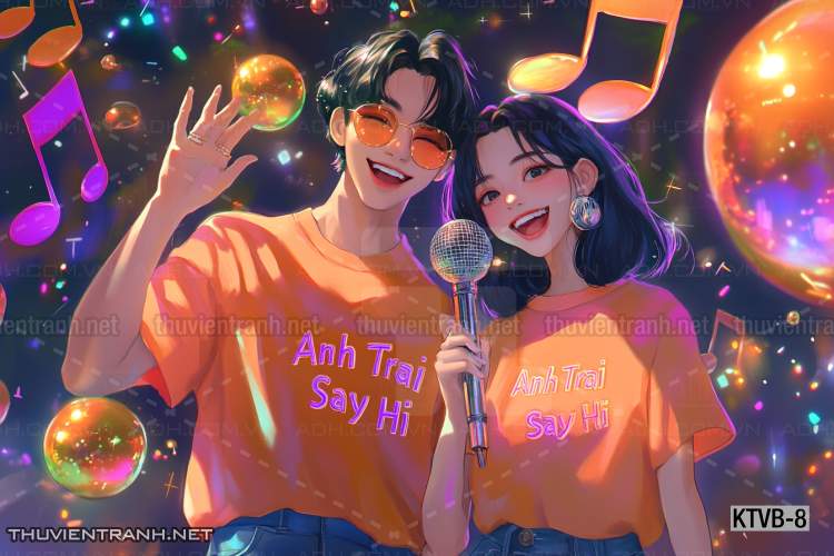  Tranh dán tường quán Karaoke,  tranh dán tường MUSIC BOX - Tranh tường chất lượng cao