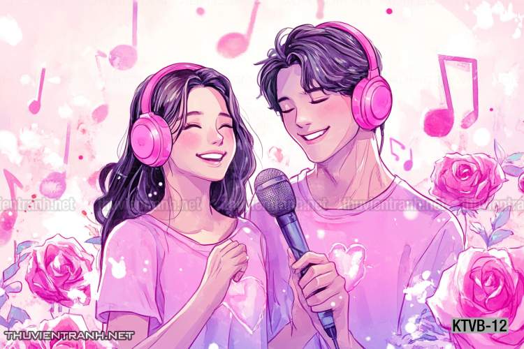  Tranh dán tường quán Karaoke,  tranh dán tường MUSIC BOX - Tranh tường chất lượng cao