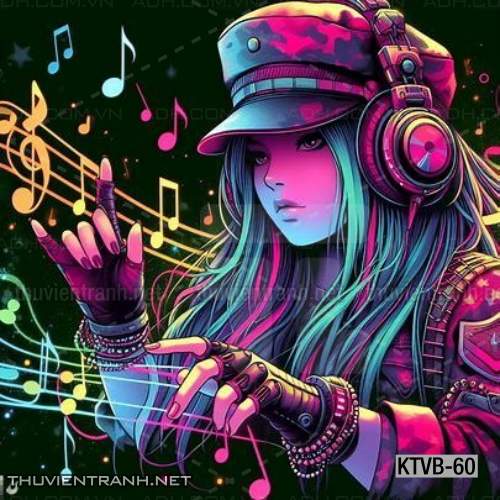  Tranh dán tường quán Karaoke,  tranh dán tường MUSIC BOX - Tranh tường chất lượng cao