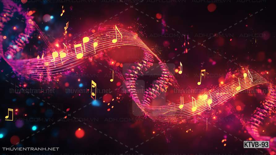 Tranh dán tường quán Karaoke,  tranh dán tường MUSIC BOX - Tranh tường chất lượng cao