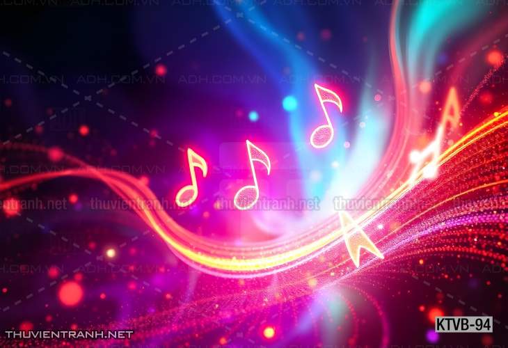 Tranh dán tường quán Karaoke,  tranh dán tường MUSIC BOX - Tranh tường chất lượng cao