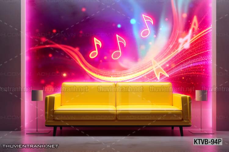 Tranh dán tường quán Karaoke,  tranh dán tường MUSIC BOX - Tranh tường chất lượng cao