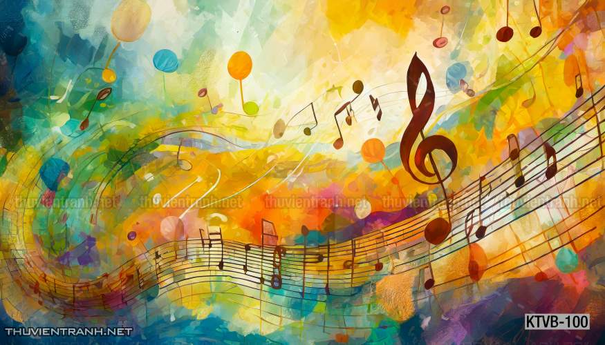 Tranh dán tường quán Karaoke,  tranh dán tường MUSIC BOX - Tranh tường chất lượng cao