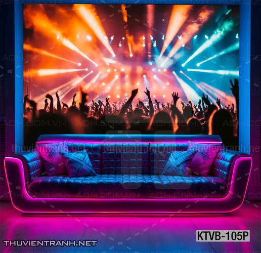 Tranh dán tường quán Karaoke,  tranh dán tường MUSIC BOX - Tranh tường chất lượng cao