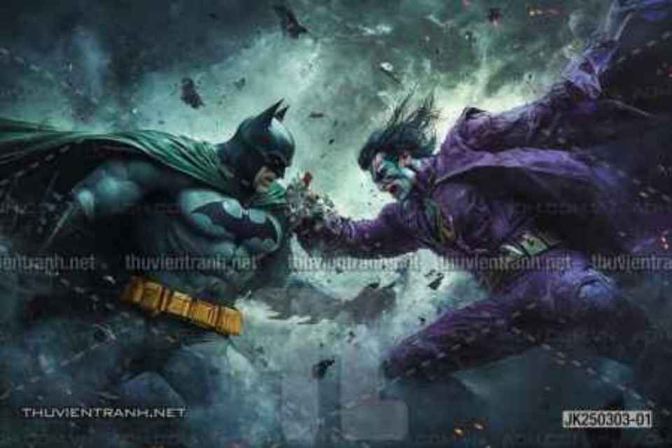 Tranh dán tường Club Bi-a, Joker, Người dơi Batman, Harley Quinn - Kết quả tìm kiếm tranh tường