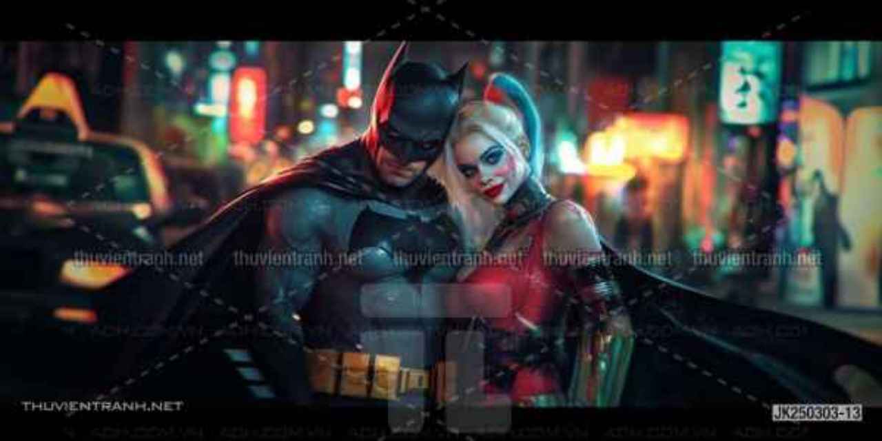 Tranh dán tường Club Bi-a, Joker, Người dơi Batman, Harley Quinn - Kết quả tìm kiếm tranh tường