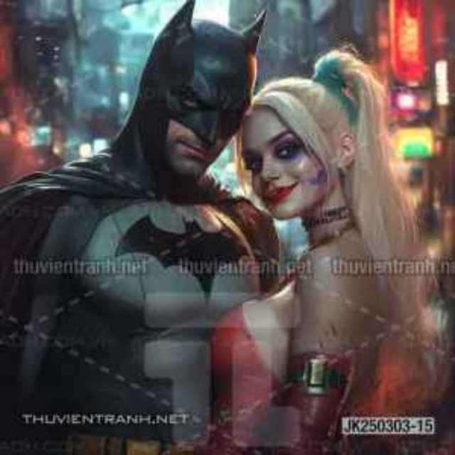 Tranh dán tường Club Bi-a, Joker, Người dơi Batman, Harley Quinn - Kết quả tìm kiếm tranh tường