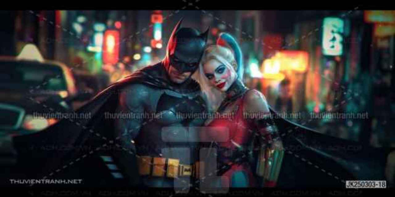 Tranh dán tường Club Bi-a, Joker, Người dơi Batman, Harley Quinn - Kết quả tìm kiếm tranh tường
