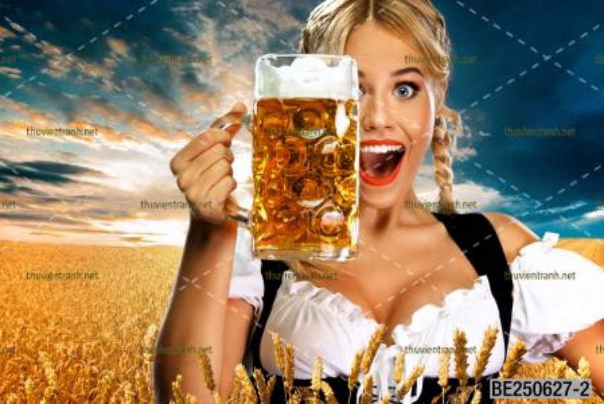 Tranh dán tường Quán Bia- Quán Nhậu- Quán lẩu, nướng, quán ăn - Tranh tường chất lượng cao