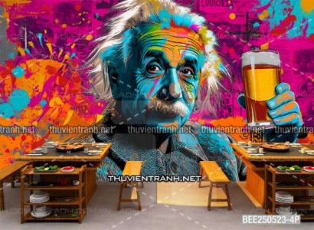 Tranh dán tường Quán Bia- Quán Nhậu- Quán lẩu, nướng, quán ăn - Tranh tường chất lượng cao