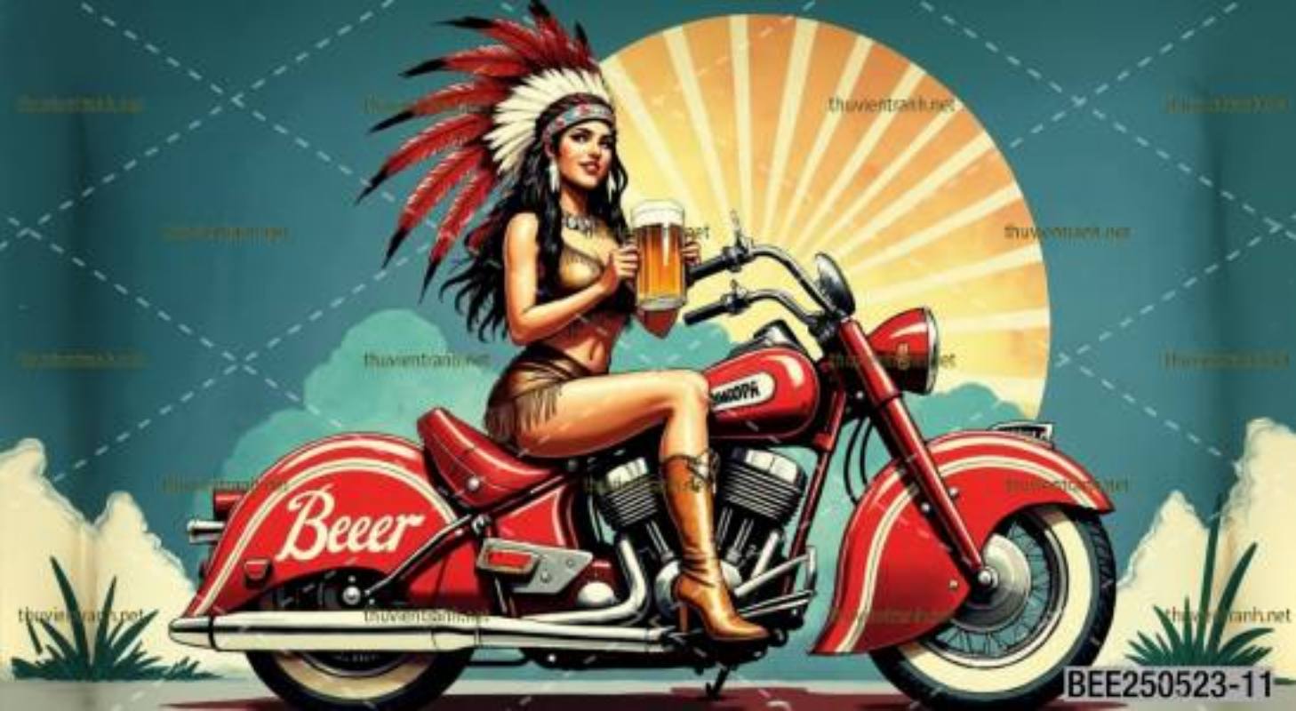 Tranh dán tường Quán Bia- Quán Nhậu- Quán lẩu, nướng, quán ăn - Tranh tường chất lượng cao