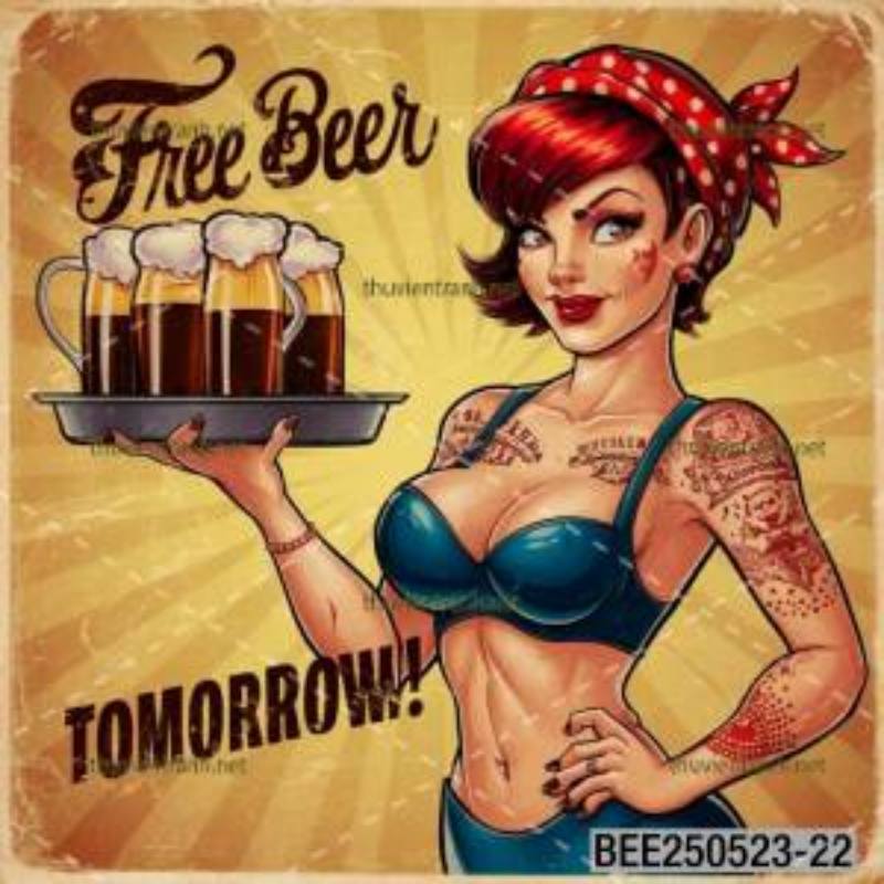 Tranh dán tường Quán Bia- Quán Nhậu- Quán lẩu, nướng, quán ăn - Tranh tường chất lượng cao