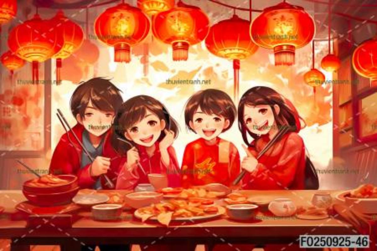  Tranh dán tường quán ăn Vặt, Mỳ cay - Tranh tường chất lượng cao