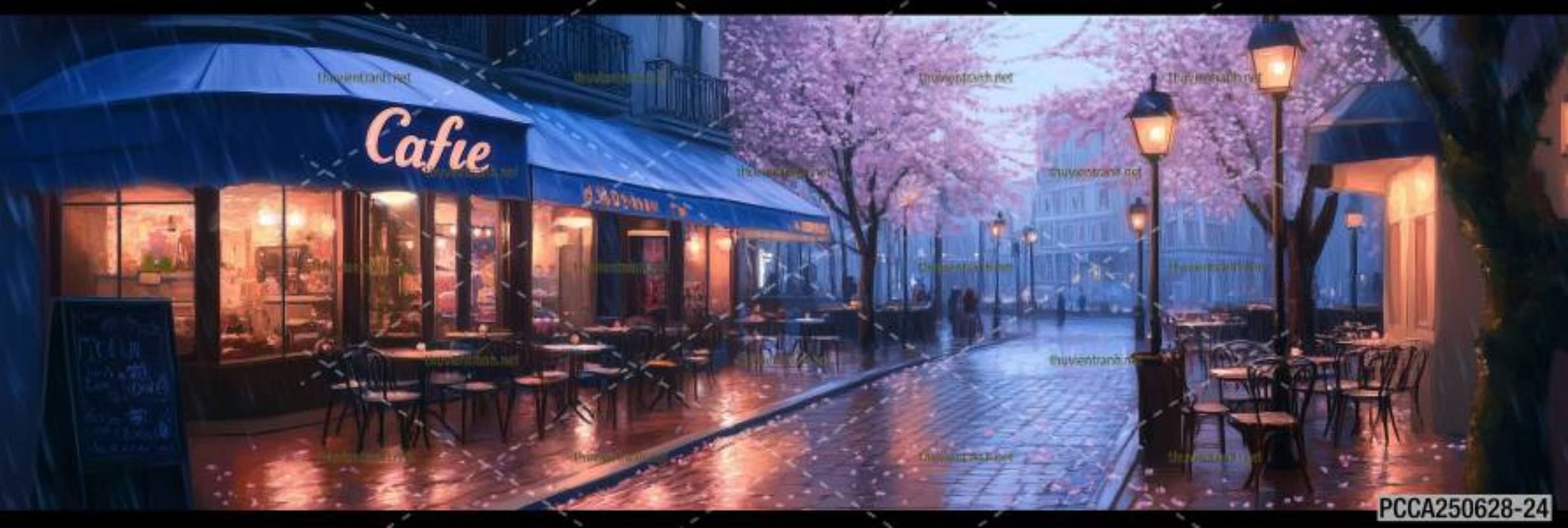 Tranh dán tường con phố xinh đẹp  châu Âu, Quán cà phê Châu Âu - Kết quả tìm kiếm tranh tường