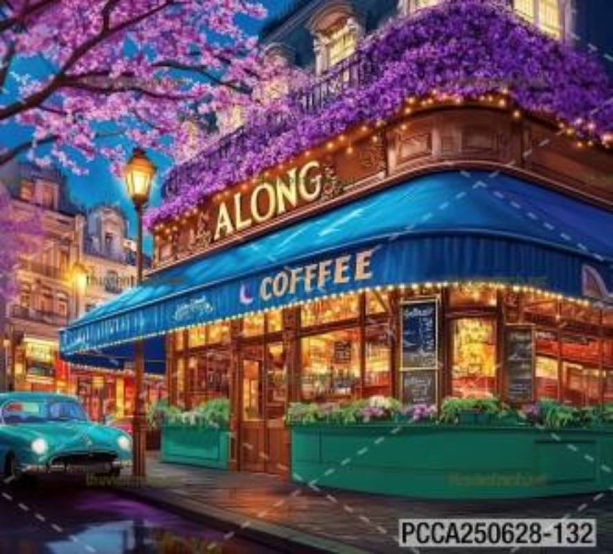 Tranh dán tường con phố xinh đẹp  châu Âu, Quán cà phê Châu Âu - Kết quả tìm kiếm tranh tường