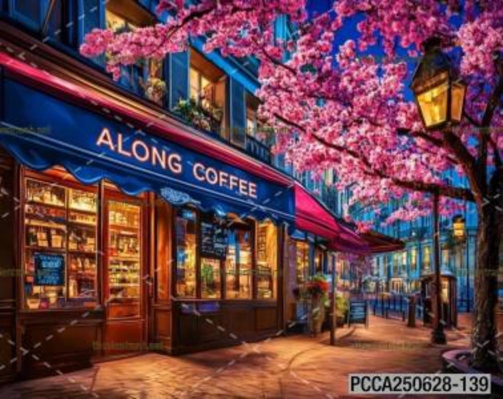 Tranh dán tường con phố xinh đẹp  châu Âu, Quán cà phê Châu Âu - Kết quả tìm kiếm tranh tường