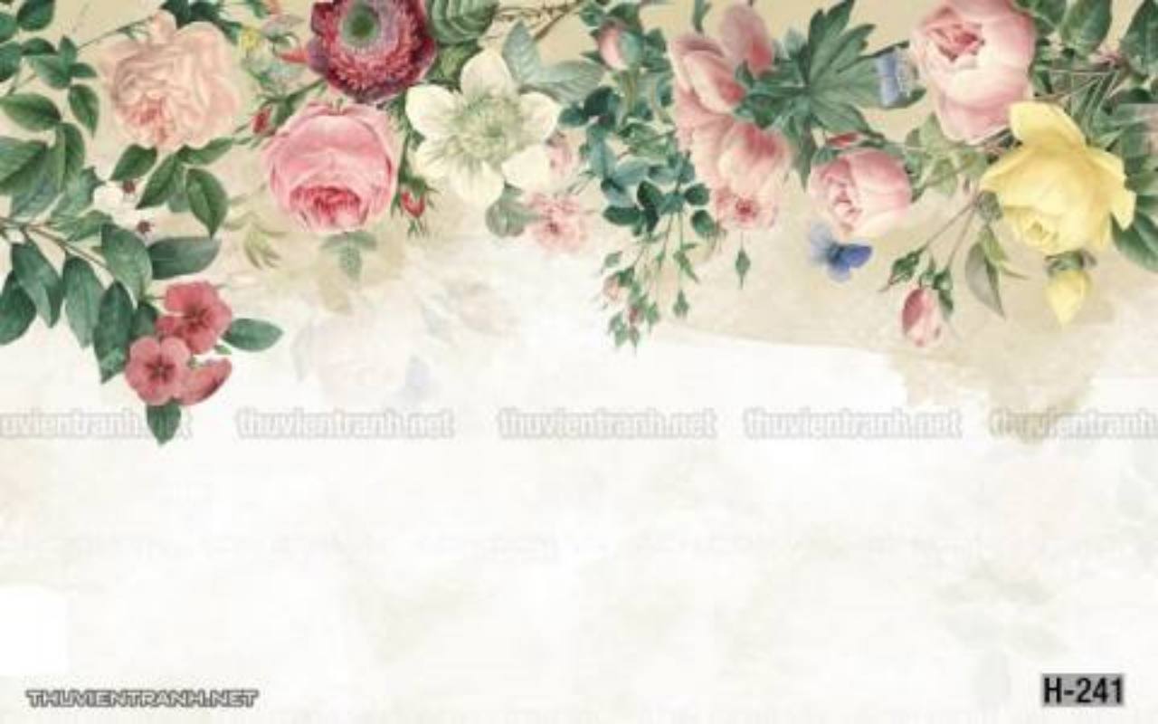 Tranh dán tường hoa - Tranh tường chất lượng cao