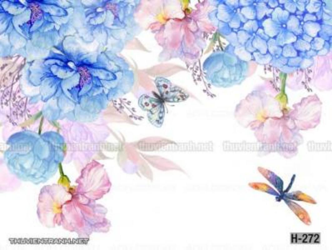 Tranh dán tường hoa - Tranh tường chất lượng cao