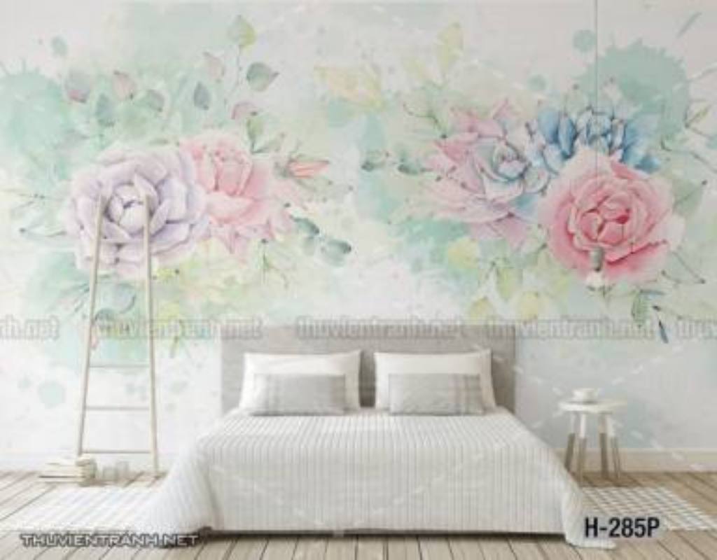 Tranh dán tường hoa - Tranh tường chất lượng cao