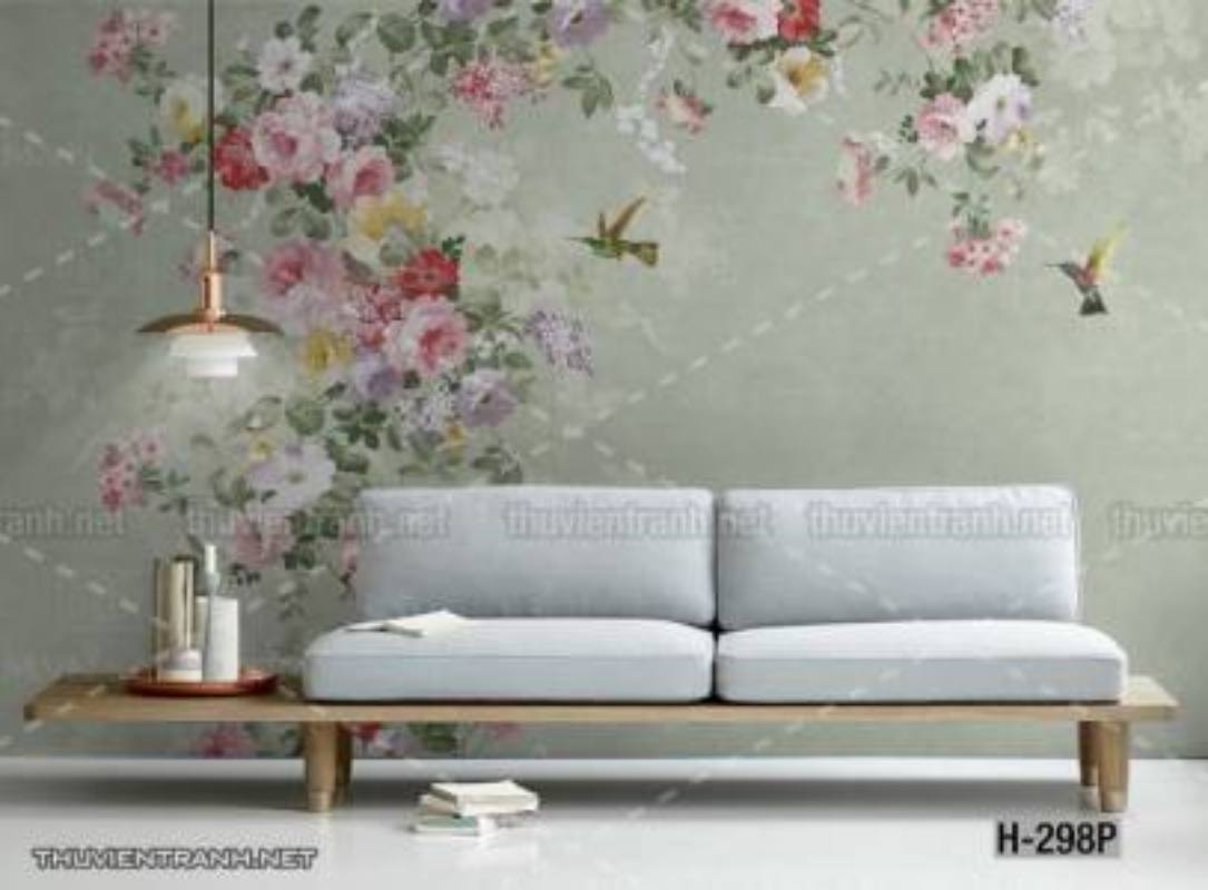 Tranh dán tường hoa - Tranh tường chất lượng cao