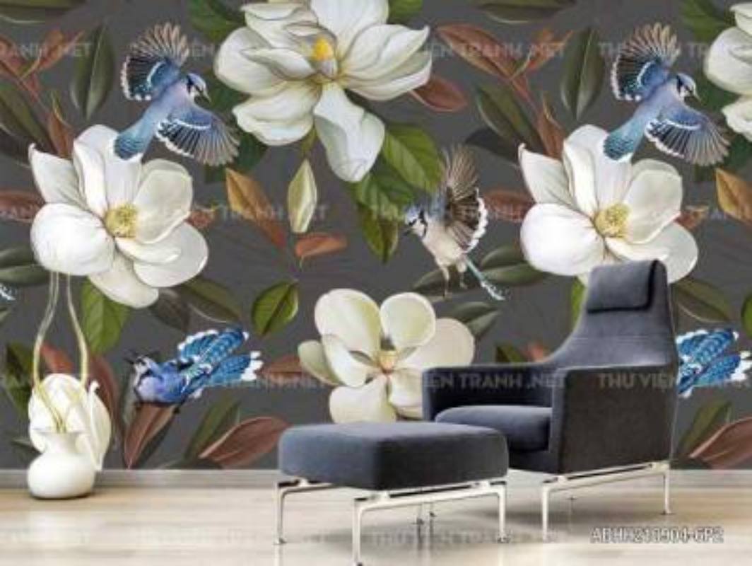 Tranh dán tường hoa - Tranh tường chất lượng cao