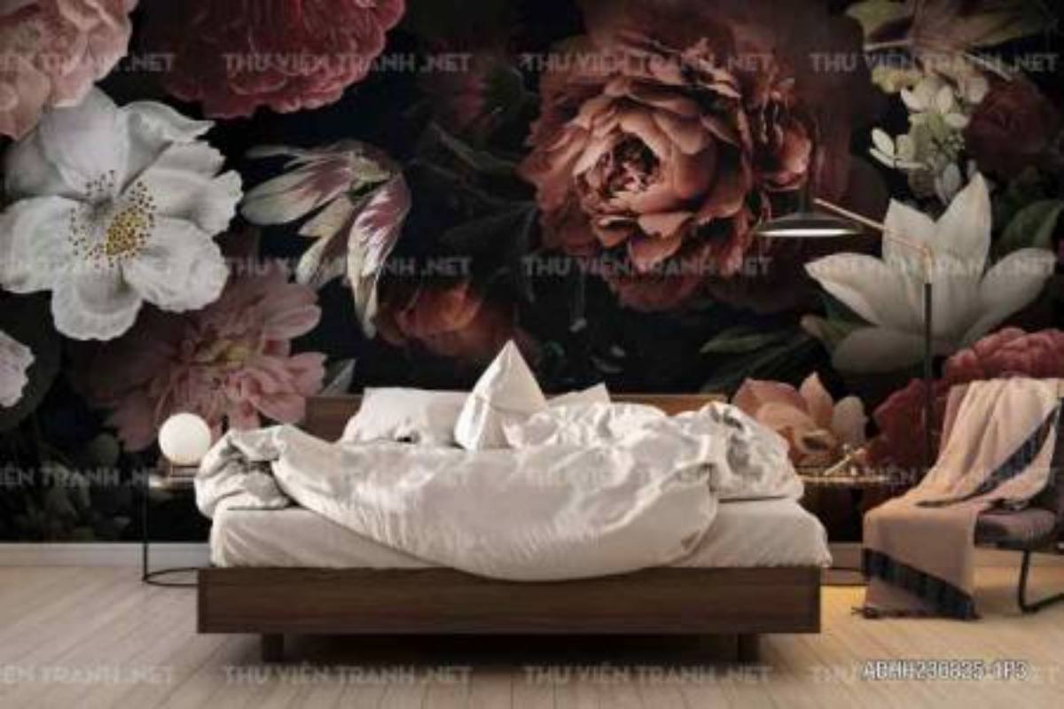 Tranh dán tường hoa - Tranh tường chất lượng cao