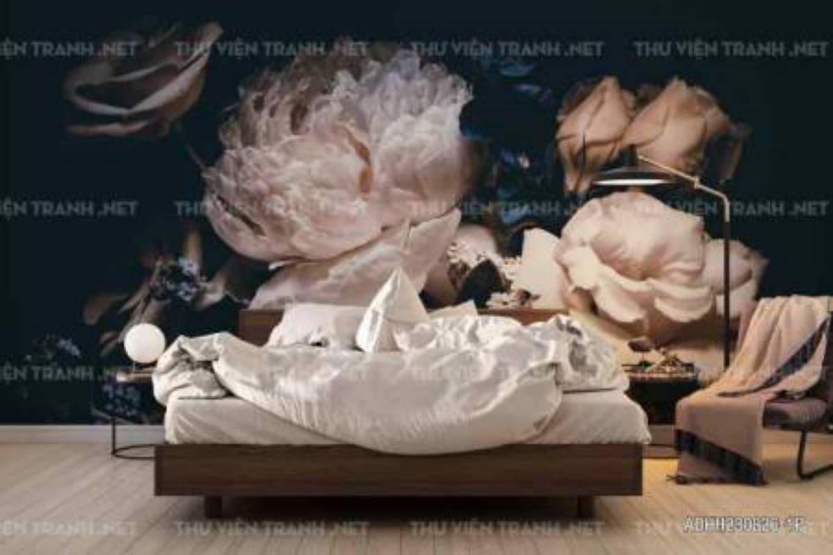 Tranh dán tường hoa - Tranh tường chất lượng cao