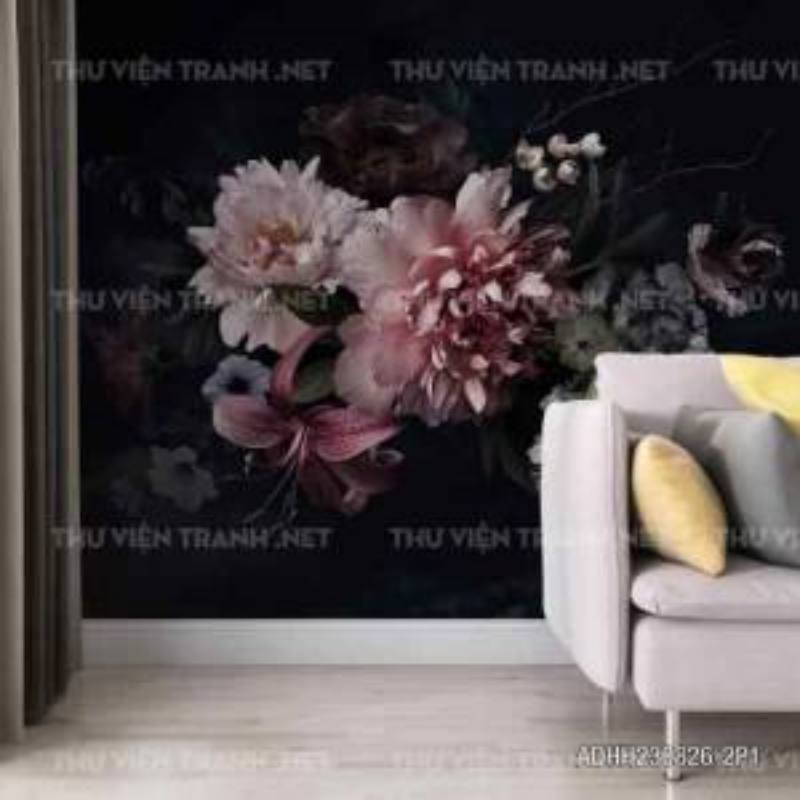 Tranh dán tường hoa - Tranh tường chất lượng cao