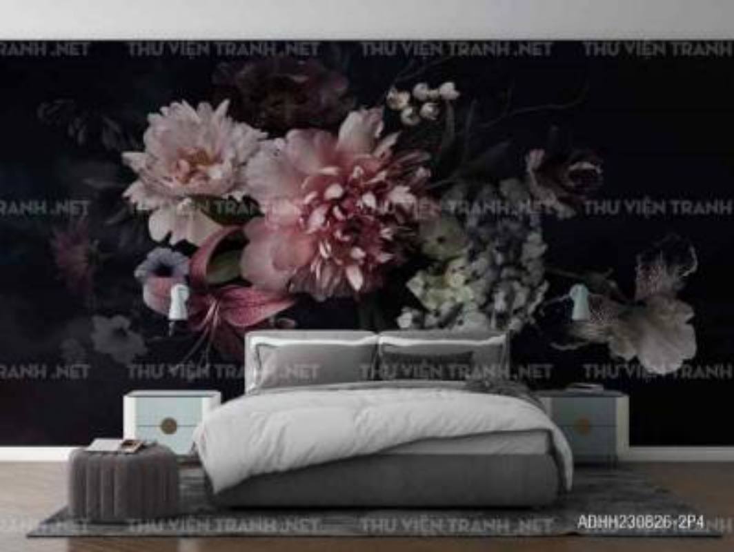 Tranh dán tường hoa - Tranh tường chất lượng cao