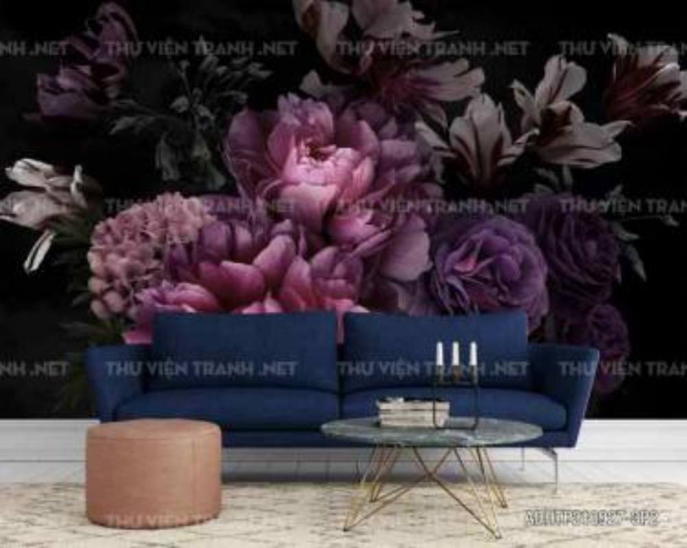 Tranh dán tường hoa - Tranh tường chất lượng cao