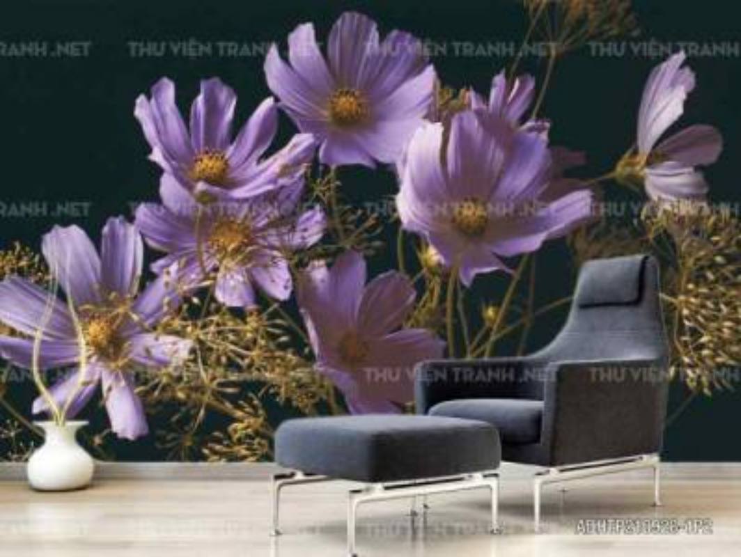 Tranh dán tường hoa - Tranh tường chất lượng cao