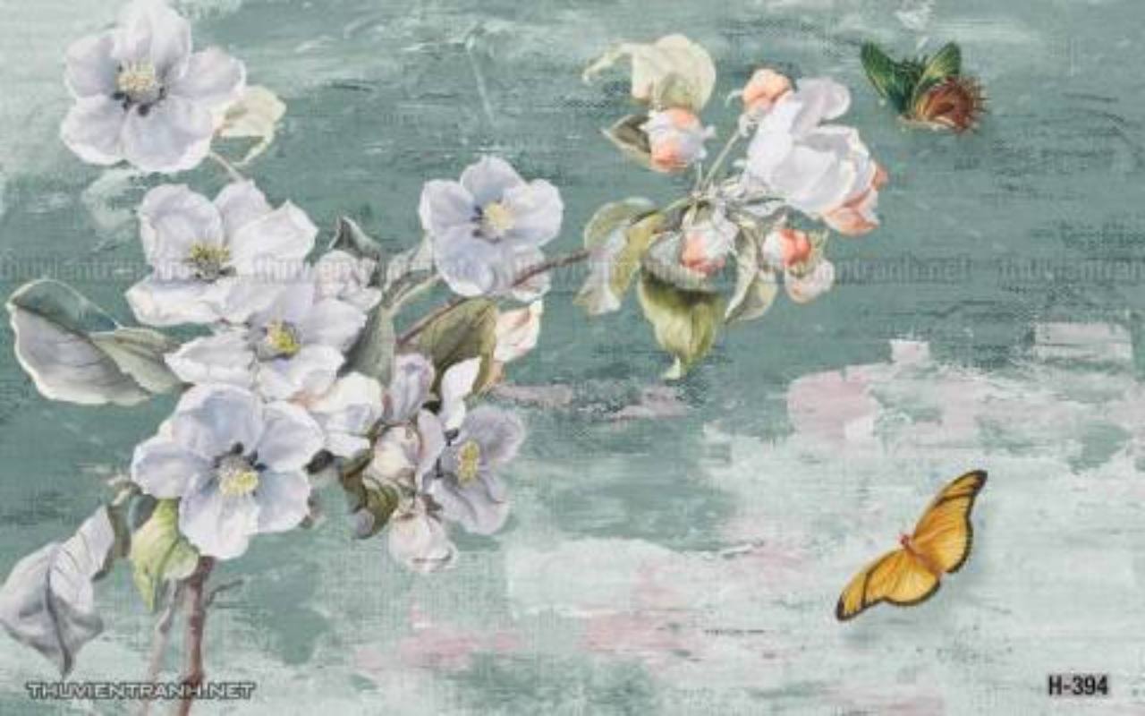 Tranh dán tường hoa - Tranh tường chất lượng cao