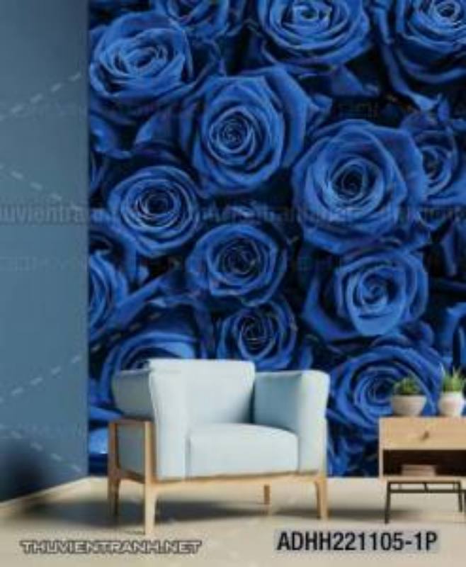 Tranh dán tường hoa , tranh dán tường hoa hồng - Tranh tường chất lượng cao