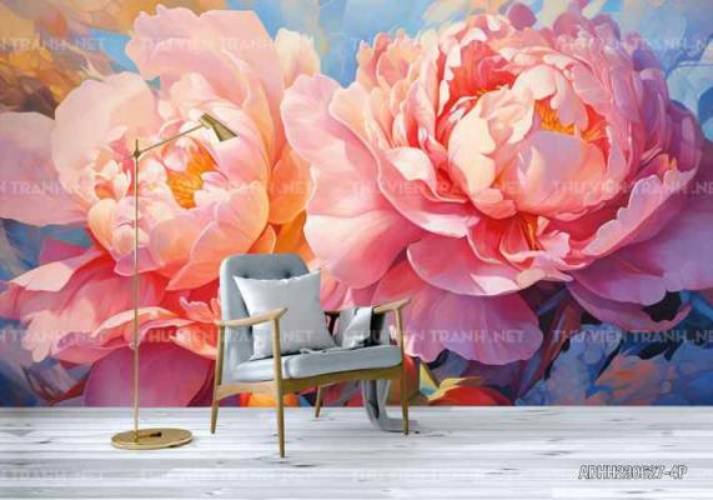 Tranh dán tường hoa  - Tranh tường chất lượng cao