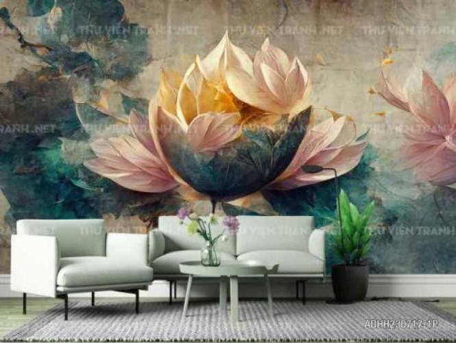 Tranh dán tường hoa  - Tranh tường chất lượng cao