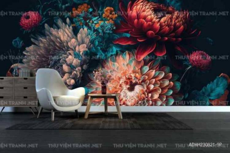 Tranh dán tường hoa  - Tranh tường chất lượng cao