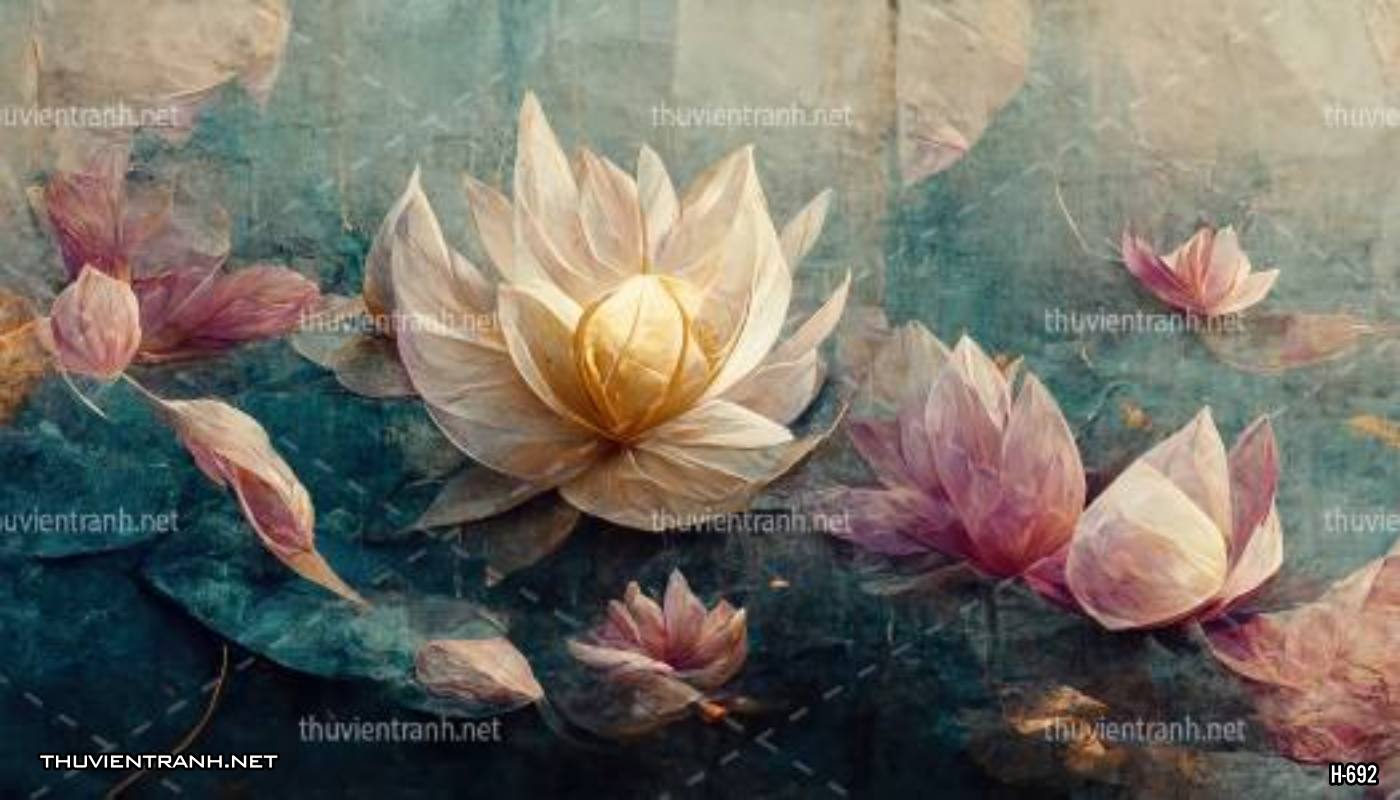 Tranh dán tường hoa  - Tranh tường chất lượng cao