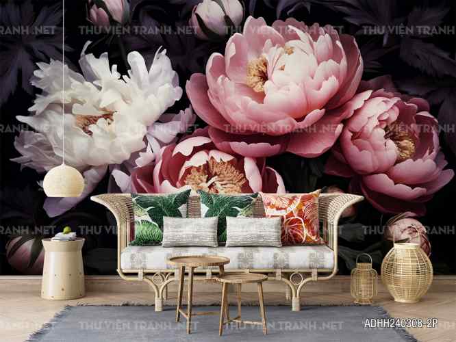 Tranh dán tường hoa. - Tranh tường chất lượng cao