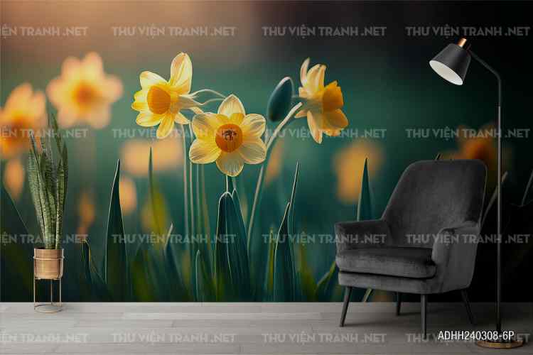 Tranh dán tường hoa. - Tranh tường chất lượng cao