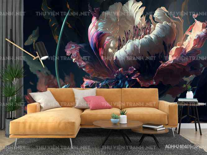 Tranh dán tường hoa. - Tranh tường chất lượng cao