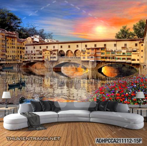 Tranh phong cảnh đường phố Châu Âu - Tranh tường liên quan