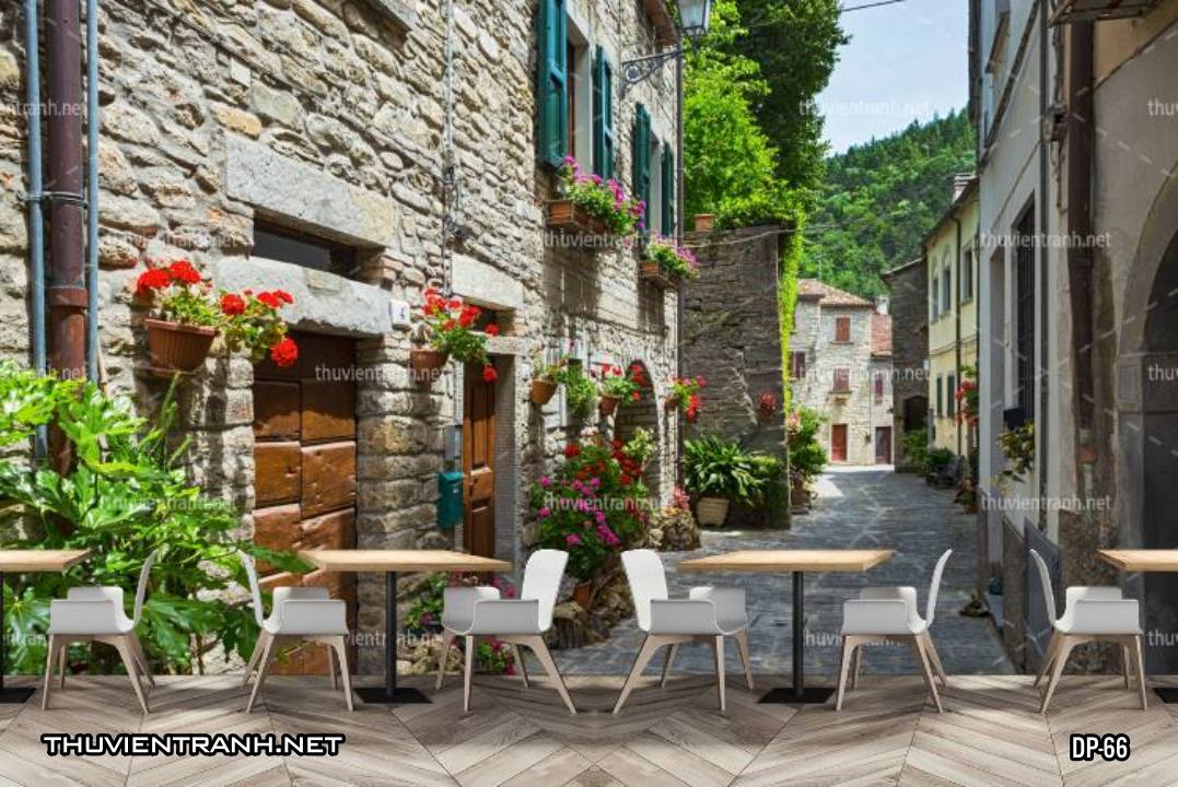  Tranh dán tường 3D phố cổ Châu Âu, đường phố Châu Âu, phong cảnh dãy phố cổ  Châu Âu - Kết quả tìm kiếm tranh tường