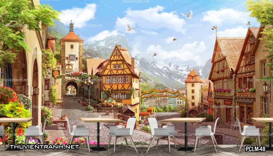 Tranh Phong Cảnh nước Ý, Tranh phong cảnh 3D, Phong cảnh Địa Trung Hải - Kết quả tìm kiếm tranh tường