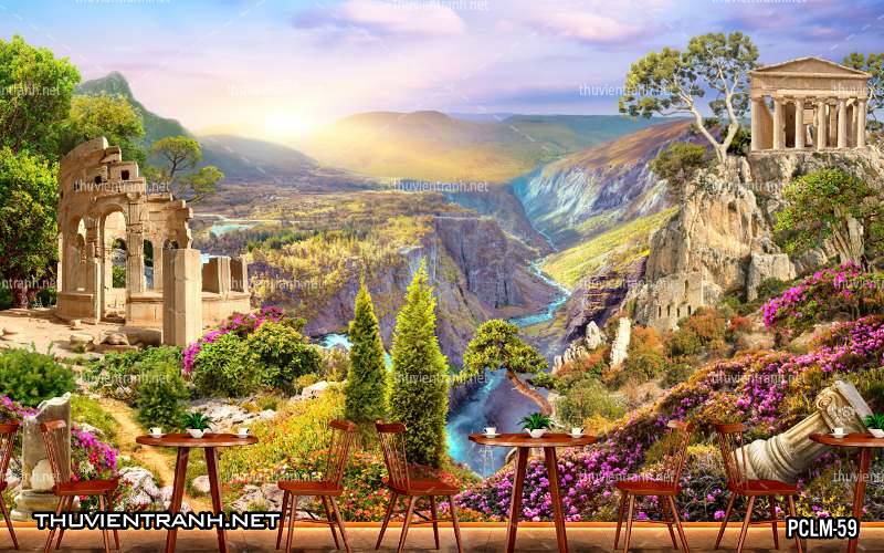 Tranh Phong Cảnh nước Ý, Tranh phong cảnh 3D, Phong cảnh Địa Trung Hải - Kết quả tìm kiếm tranh tường