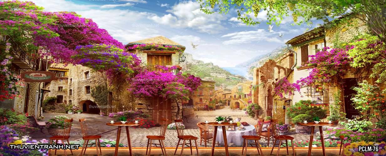 Tranh Phong Cảnh nước Ý, Tranh phong cảnh 3D, Phong cảnh Địa Trung Hải - Kết quả tìm kiếm tranh tường