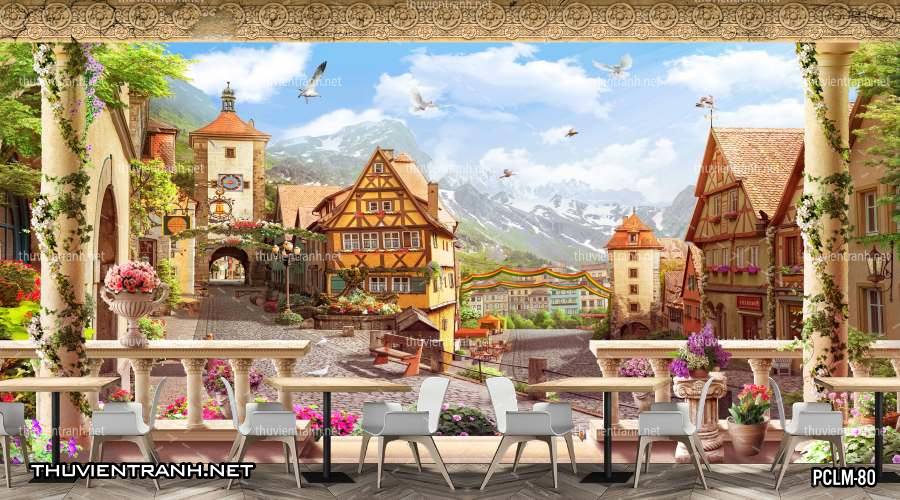 Tranh Phong Cảnh nước Ý, Tranh phong cảnh 3D, Phong cảnh Địa Trung Hải - Kết quả tìm kiếm tranh tường