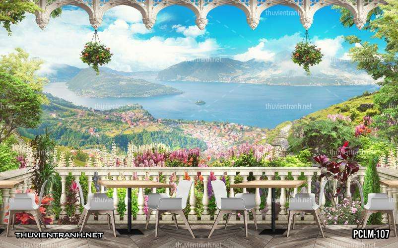 Tranh Phong Cảnh nước Ý, Tranh phong cảnh 3D, Phong cảnh Địa Trung Hải - Kết quả tìm kiếm tranh tường