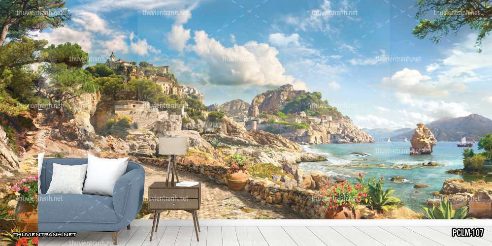  Tranh Phong Cảnh nước Ý, Tranh phong cảnh 3D, Phong cảnh Địa Trung Hải - Kết quả tìm kiếm tranh tường