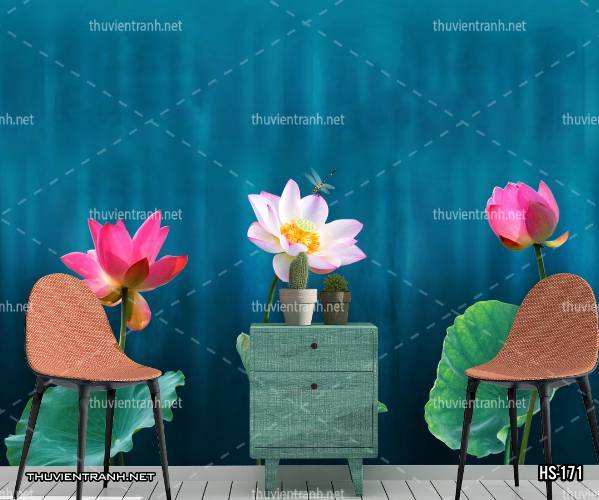 Tranh dán tường Hoa Sen - Kết quả tìm kiếm tranh tường