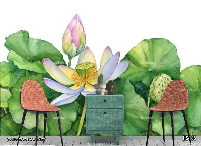 Tranh dán tường Hoa Sen - Kết quả tìm kiếm tranh tường